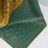 Imbrication Yellow Soft Banarasi Silk Saree With Propinquity Blouse Piece