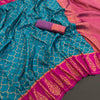 Elision Rama Soft Banarasi Silk Saree With Lagniappe Blouse Piece