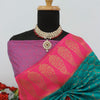 Scintilla Sea Green Soft Banarasi Silk Saree With Confounding Blouse Piece