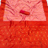 Enticing Baby Pink Soft Banarasi Silk Saree With Excellent Blouse Piece