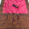 Vibrant Pink Soft Banarasi Silk Saree With Resonant Blouse Piece