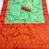 Proficient Sea Green Soft Banarasi Silk Saree With Splendorous Blouse Piece