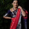 Extraordinary Dark Pink Soft Silk Saree With Glowing Blouse Piece