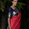 Extraordinary Dark Pink Soft Silk Saree With Glowing Blouse Piece