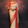 Precious Beige Soft Silk Saree With Charming Blouse Piece
