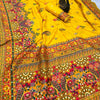 Ethereal Yellow Pashmina Saree With Innovative Blouse Piece