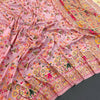Opulent Pink Pashmina Saree With Ratatouille Blouse Piece