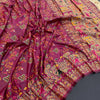 Luminous Wine Pashmina Saree With Winsome Blouse Piece