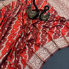 Marvellous Red Soft Banarasi Silk Saree With Evanescent Blouse Piece