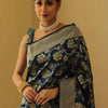 Classic Blue Soft Silk Saree With Aplomb Blouse Piece