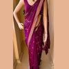 Enthralling Purple Soft Silk Saree With Excellent Blouse Piece