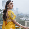 Enchanting Yellow Soft Silk Saree With Flamboyant Blouse Piece