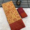 Epiphany Dark Beige Soft Banarasi Tissue Silk Saree With Inspiring Blouse Piece