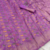 Lissome Lavender Soft Banarasi Silk Saree With Prominent  Blouse Piece