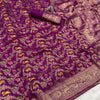 Lustrous Purple Soft Banarasi Silk Saree With Splendorous Blouse Piece