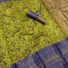 Seraphic Green Kanjivaram Silk Saree With Quixotic Blouse Piece