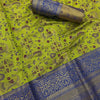 Seraphic Green Kanjivaram Silk Saree With Quixotic Blouse Piece