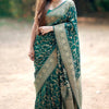 Lovely Green Soft Silk Saree With Transcendent Blouse Piece