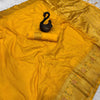 Beautiful Yellow Soft Banarasi Silk Saree With Snazzy Blouse Piece
