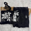 Glowing Black Sequence Work Jimmy Choo Silk Saree With Fairytale Blouse Piece