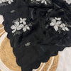 Glowing Black Sequence Work Jimmy Choo Silk Saree With Fairytale Blouse Piece
