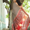Posh Off White Digital Printed Crape Silk Saree With Classy Blouse Piece