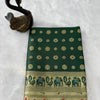 Arresting Dark Green Paithani Silk Saree With Divine Blouse Piece