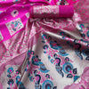 Confounding Dark Pink Paithani Silk Saree With Lustrous Blouse Piece