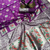 Lustrous Purple Paithani Silk Saree With Ebullience Blouse Piece