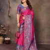 Mellifluous Dark Pink Soft Banarasi Silk Saree With Luxuriant Blouse Piece
