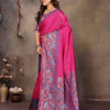 Mellifluous Dark Pink Soft Banarasi Silk Saree With Luxuriant Blouse Piece