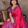Wonderful Magenta Soft Banarasi Silk Saree With Trendy Blouse Piece