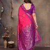 Wonderful Magenta Soft Banarasi Silk Saree With Trendy Blouse Piece