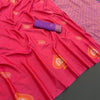 Vestigial Magenta Soft Banarasi Silk Saree With Palimpsest Blouse Piece
