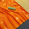 Marvellous Orange Soft Banarasi Silk Saree With Incomparable Blouse Piece