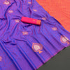 Flamboyant Purple Soft Banarasi Silk Saree With Charismatic Blouse Piece