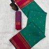 Exquisite Green Soft Banarasi Silk Saree With Amiable Blouse Piece