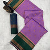 Incredible Lavender Soft Banarasi Silk Saree With Pulsating Blouse Piece