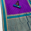 Beleaguer Royal Purple Soft Banarasi Silk Saree With Demanding Blouse Piece
