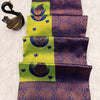 Enigmatic Parrot Soft Silk Saree With Bewitching Blouse Piece