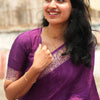 Ebullience Purple Soft Banarasi Silk Saree With Stunning Blouse Piece