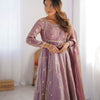 Embroidered Anarkali Suit Set with Dupatta & Bottom – 5 Color Options
