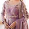 Embroidered Anarkali Suit Set with Dupatta & Bottom – 5 Color Options