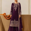 Heavy Embroidered Straight Kurta Palazzo Suit Set | Festive Party Wear | 6 Colors