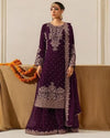 Heavy Embroidered Straight Kurta Palazzo Suit Set | Festive Party Wear | 6 Colors