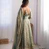Embroidered Anarkali Suit Set with Dupatta & Bottom – 5 Color Options