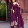 Elegant Georgette Anarkali Suit Set with Heavy Gota Lace Border & Dupatta – 4 Colors