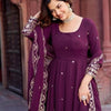 Elegant Georgette Anarkali Suit Set with Heavy Gota Lace Border & Dupatta – 4 Colors