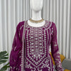 Elegant Embroidered Kurti Sharara Set with Dupatta – Premium Party Wear (Wine & Black Color Options)