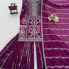 Elegant Embroidered Kurti Sharara Set with Dupatta – Premium Party Wear (Wine & Black Color Options)